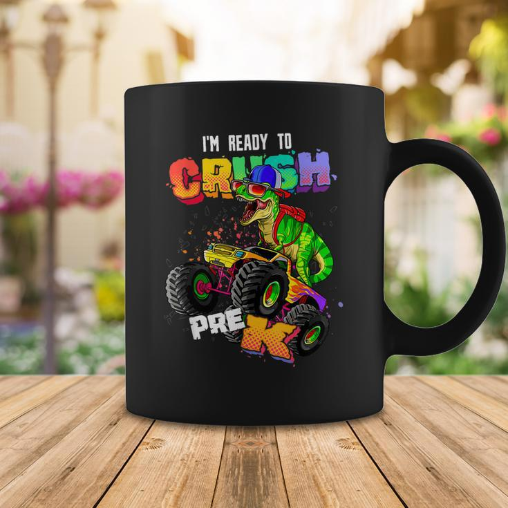Ready To Crush Pre-K Monster TruckRex Boys Dinosaur Kids Coffee Mug Funny Gifts