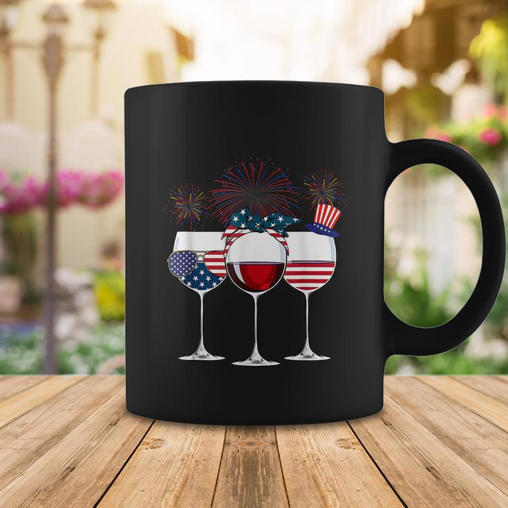Red White And Blue Wine Glass 4Th Of July V2 Coffee Mug Unique Gifts