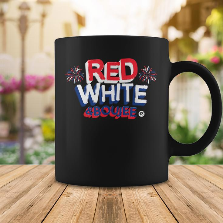 Red White And Boujee Funny 4Th Of July Patriotic July Fourth V2 Coffee Mug Funny Gifts
