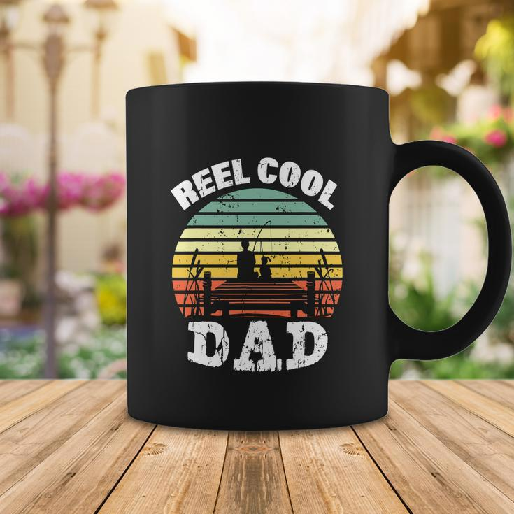 Reel Cool Dad Fisherman Daddy Funny Fathers Day Coffee Mug Unique Gifts