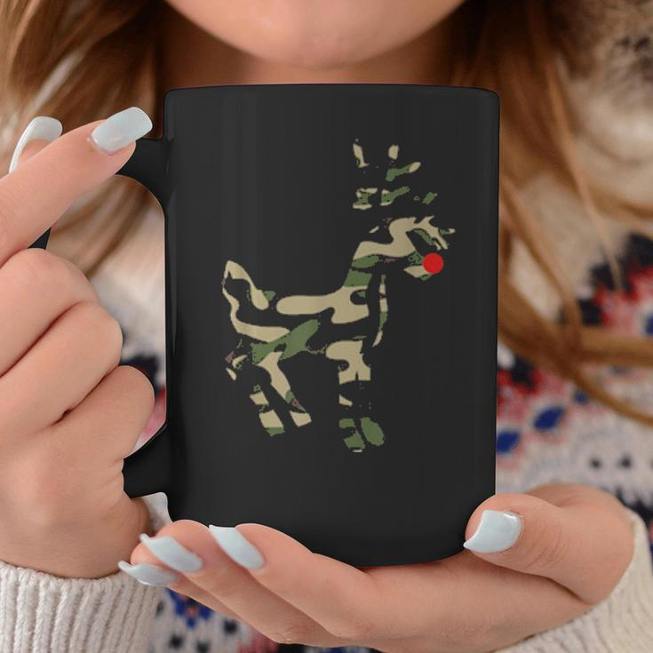 Reindeer Red Nose Camo Camouflage Xmas Holiday Hunting Coffee Mug Personalized Gifts