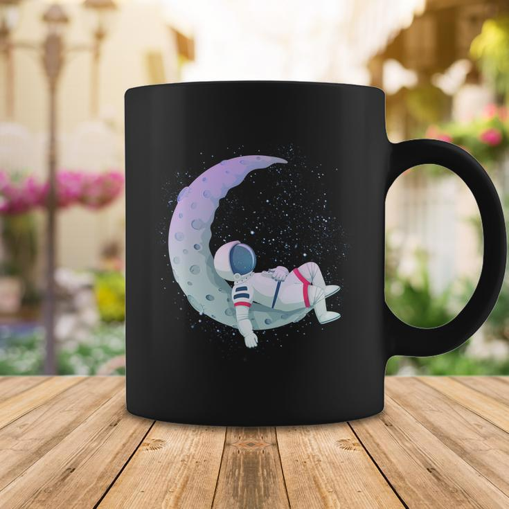Relaxing Astronaut On The Moon Coffee Mug Unique Gifts