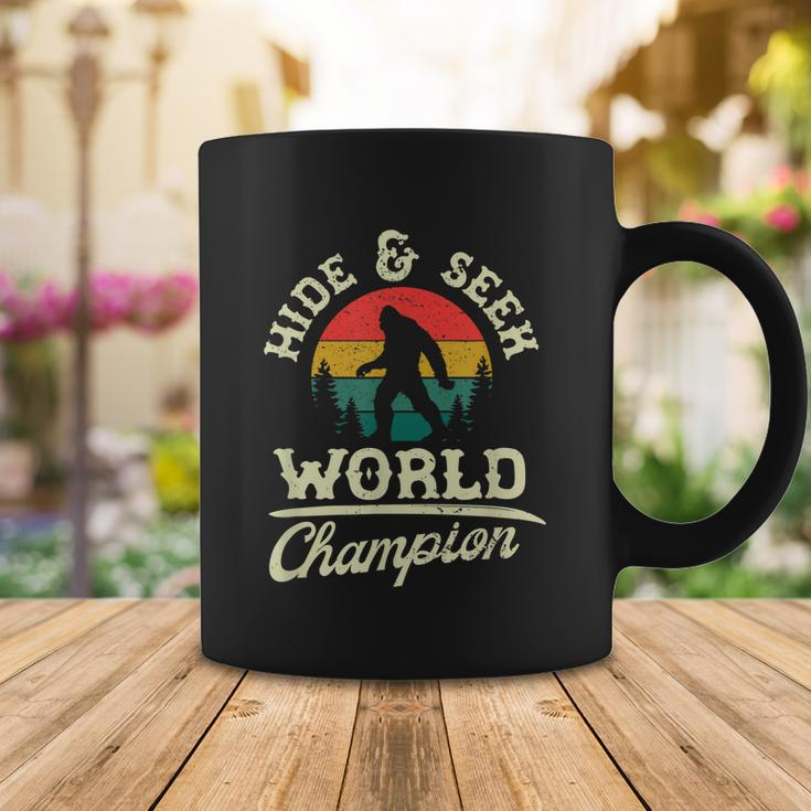 Retro Bigfoot Hide And Seek World Champion Sasquatch Coffee Mug Unique Gifts