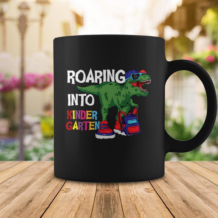 Roaring Into Kindergarten Dinosaur Back To School Coffee Mug Unique Gifts