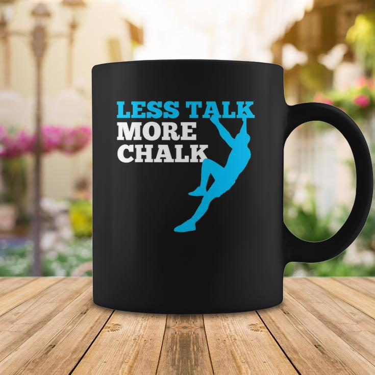 Rock Climbing Climber Less Talk More Chalk Gift Coffee Mug Unique Gifts