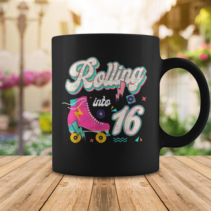 Rollin Into 16Th Birthday Skating 16 Years Old Birthday Coffee Mug Funny Gifts