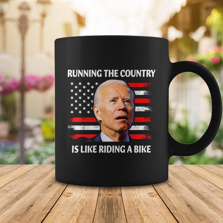 Running The Country Is Like Riding A Bike Coffee Mug Unique Gifts