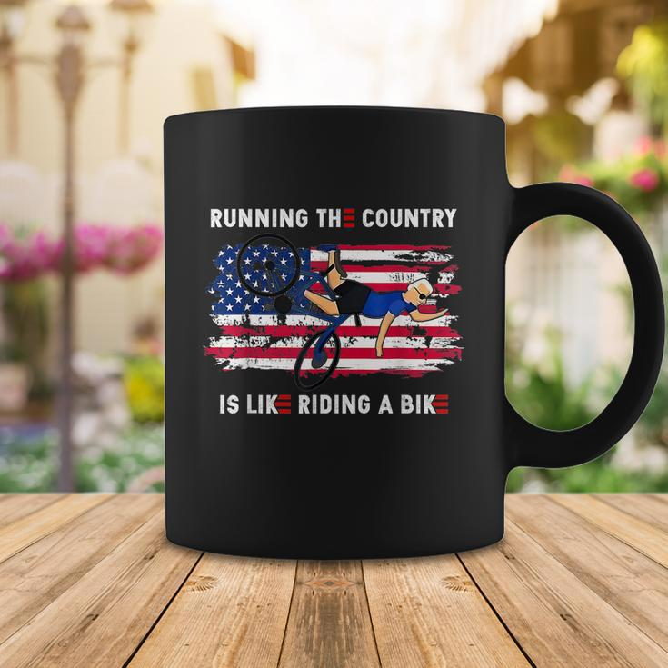 Running The Coutry Is Like Riding A Bike Joe Biden Funny Vintage Coffee Mug Unique Gifts
