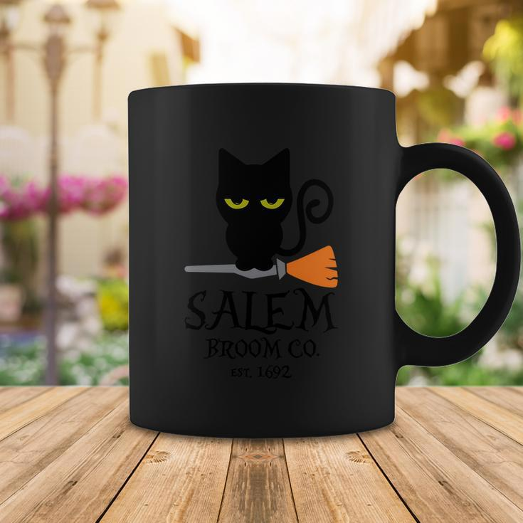 Salem Broom Co Est 1692 Cat Halloween Quote Coffee Mug Unique Gifts
