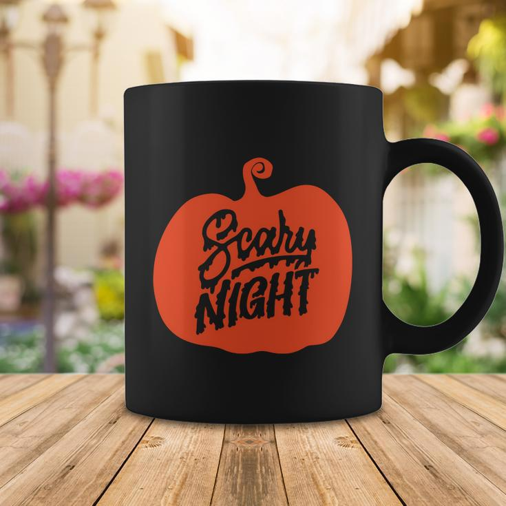Scary Night Pumpkin Halloween Quote Coffee Mug Unique Gifts