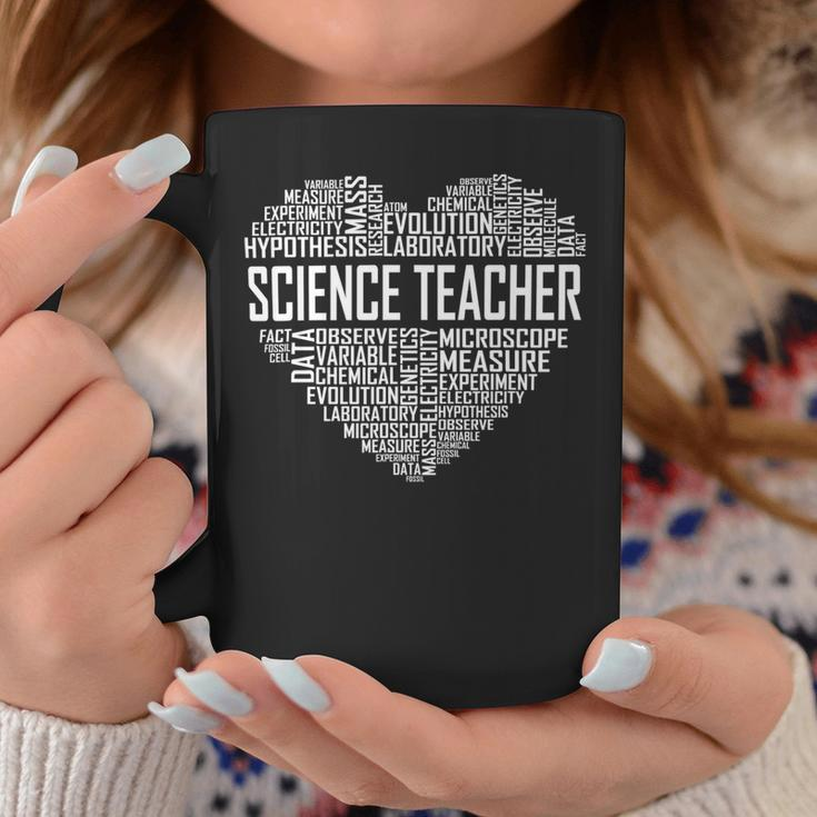 Science Teacher Heart Proud Science Teaching Design Coffee Mug Funny Gifts