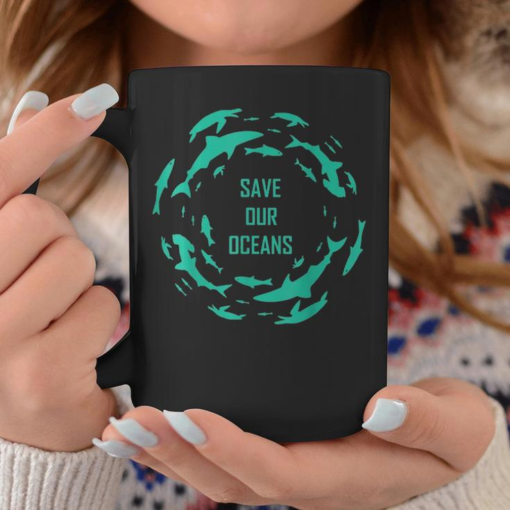 Shark Save Our Oceans Sharks Scuba Diver Gift  Coffee Mug Personalized Gifts