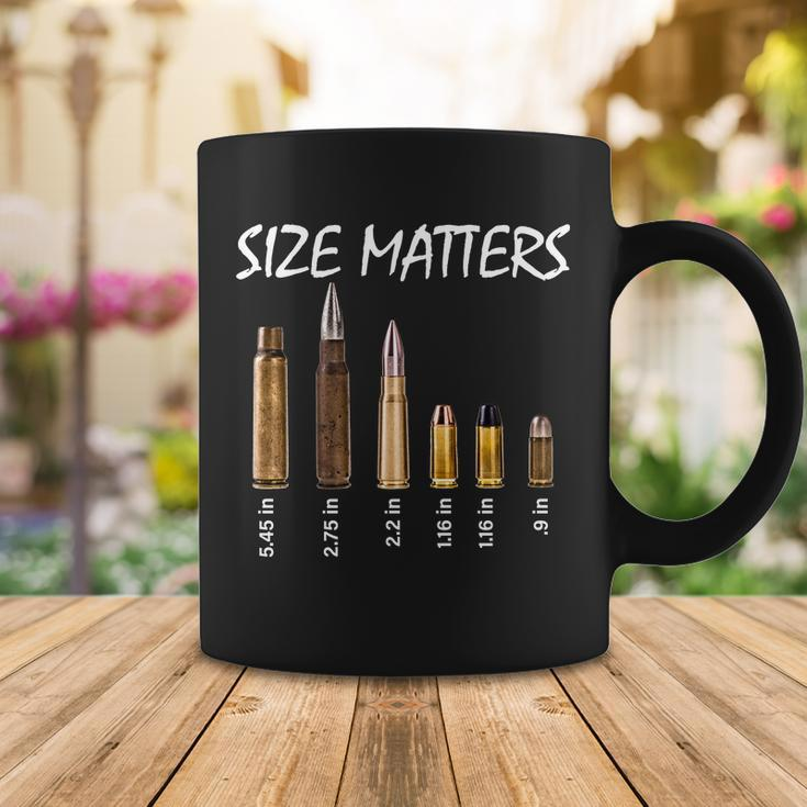Size Matters Guns And Bullets Tshirt Coffee Mug Unique Gifts