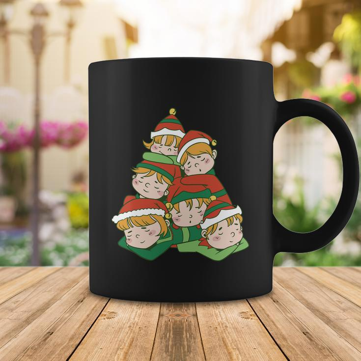Sleepy Elves Cute Christmas Holiday Coffee Mug Unique Gifts