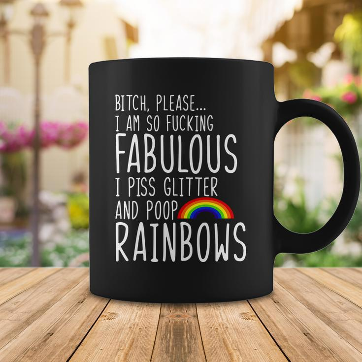 So Fabulous I Piss Glitter And Poop Rainbows Coffee Mug Unique Gifts