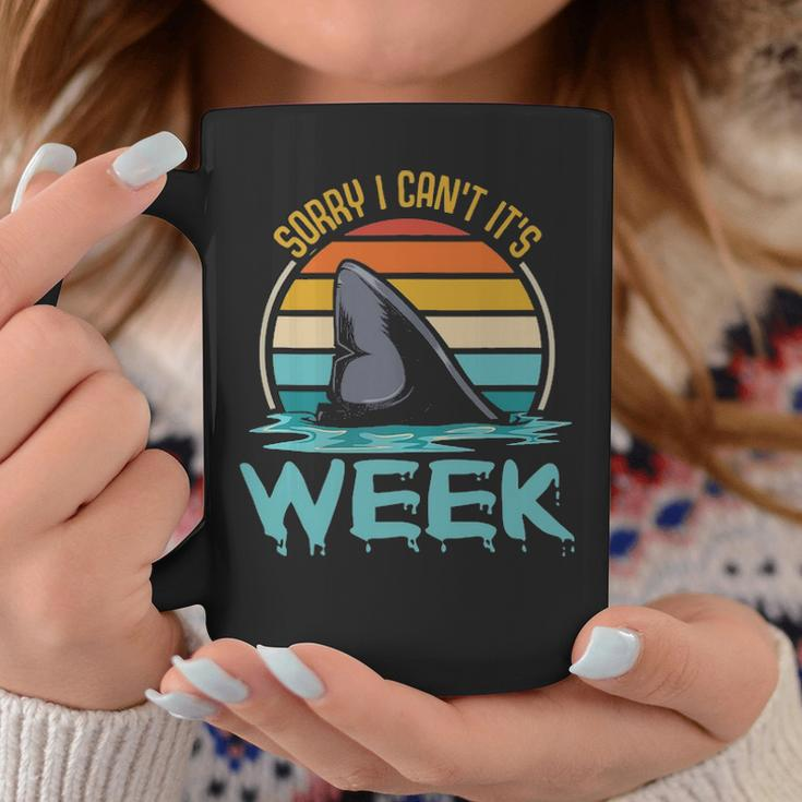 Sorry I Cant Its Week Ocean Scuba Diving Funny Shark Lover Coffee Mug Personalized Gifts