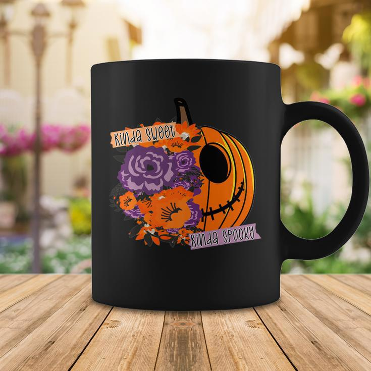 Sorta Sweet Sorta Spooky Funny Halloween Women Girls Pumpkin Coffee Mug Funny Gifts