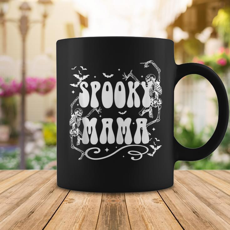 Spooky Mama Dancing Skeleton Funny Halloween Mama Coffee Mug Funny Gifts