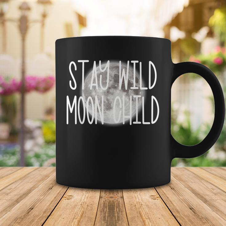 Stay Wild Moon Child Boho Peace Hippie Gift Moon Child Coffee Mug Funny Gifts
