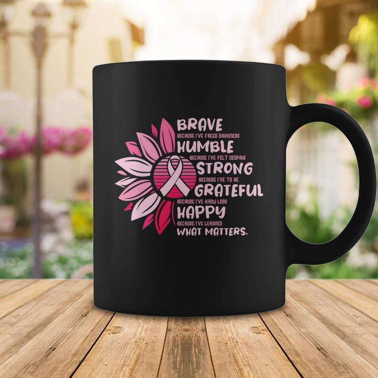 Sunflower Pink Ribbon Breast Caner Coffee Mug Unique Gifts