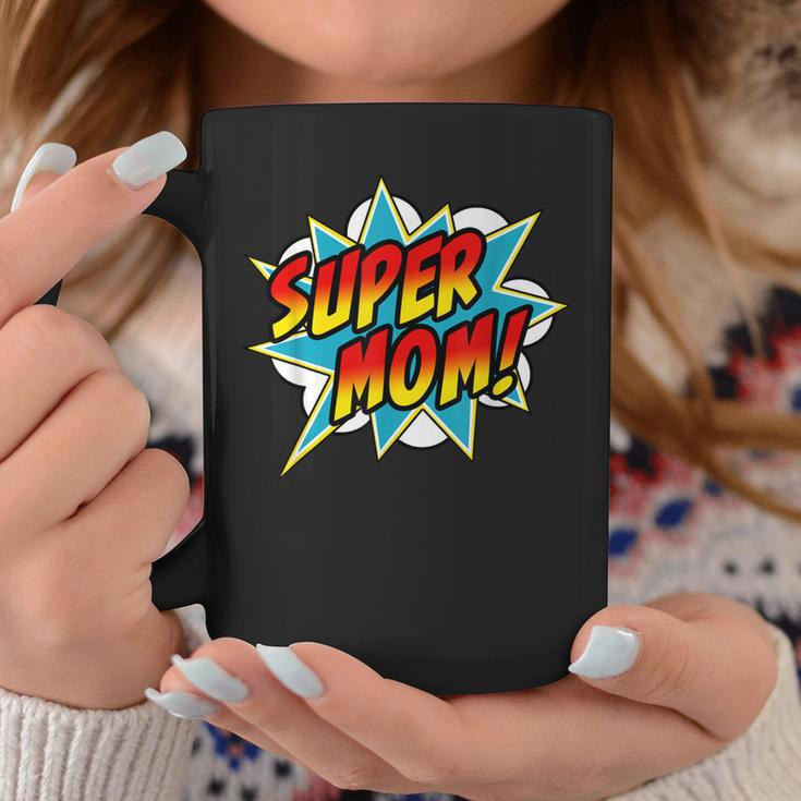 Super Mom Comic Book Superhero Mothers Day Coffee Mug Personalized Gifts