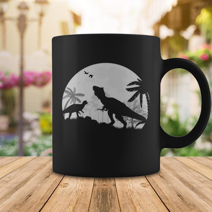 T-Rex In The Moon Coffee Mug Unique Gifts