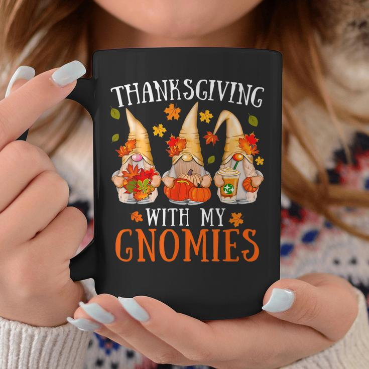 Thanksgiving With My Gnomies For Women Funny Gnomies Lover Coffee Mug Personalized Gifts