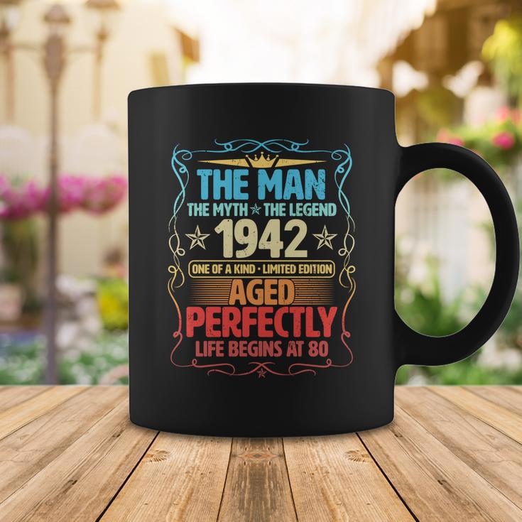 The Man Myth Legend 1942 Aged Perfectly 80Th Birthday Tshirt Coffee Mug Unique Gifts