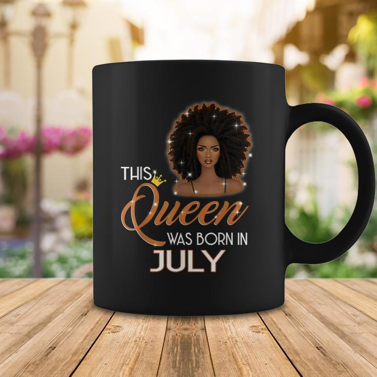 This Queen Was Born In July Birthday For Girl Melanin Coffee Mug Funny Gifts