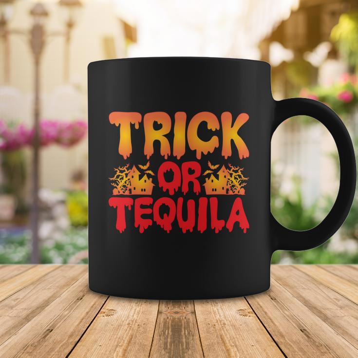 Trick Or Tequila Halloween Quote Coffee Mug Unique Gifts