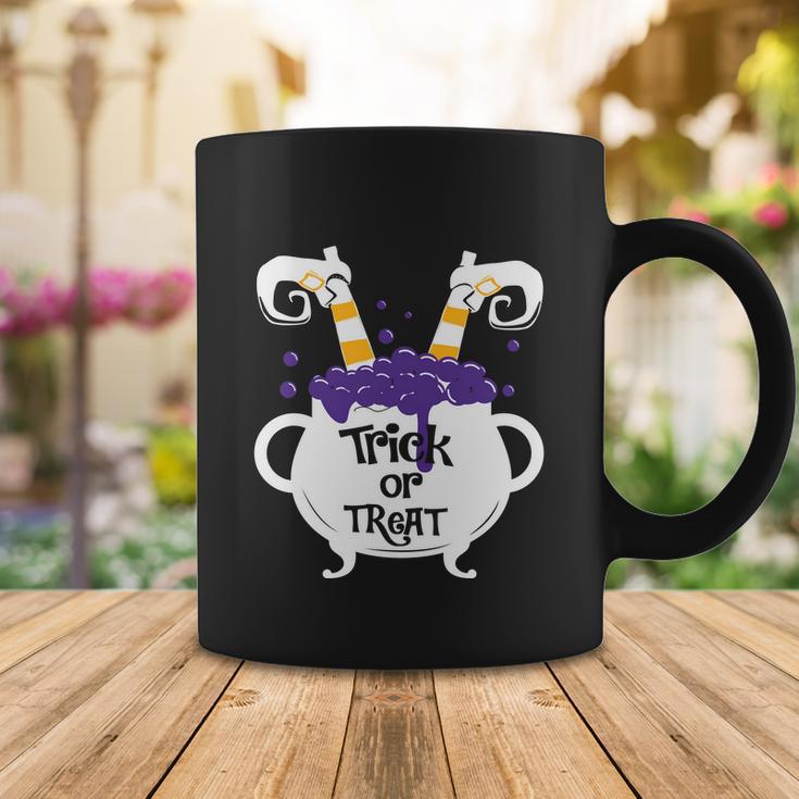 Trick Or Treat Funny Halloween Quote Coffee Mug Unique Gifts