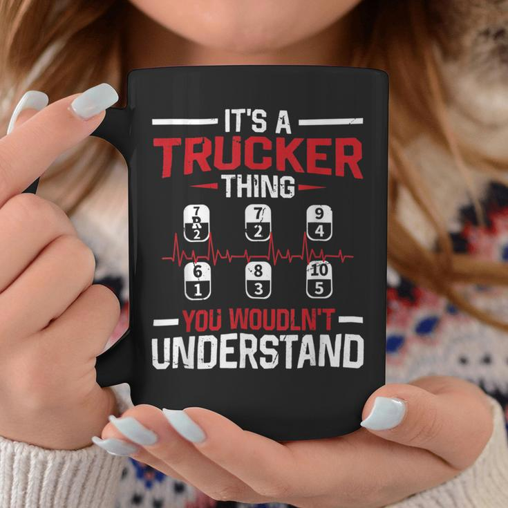 Trucker Trucker Accessories For Truck Driver Motor Lover Trucker_ V6 Coffee Mug Funny Gifts