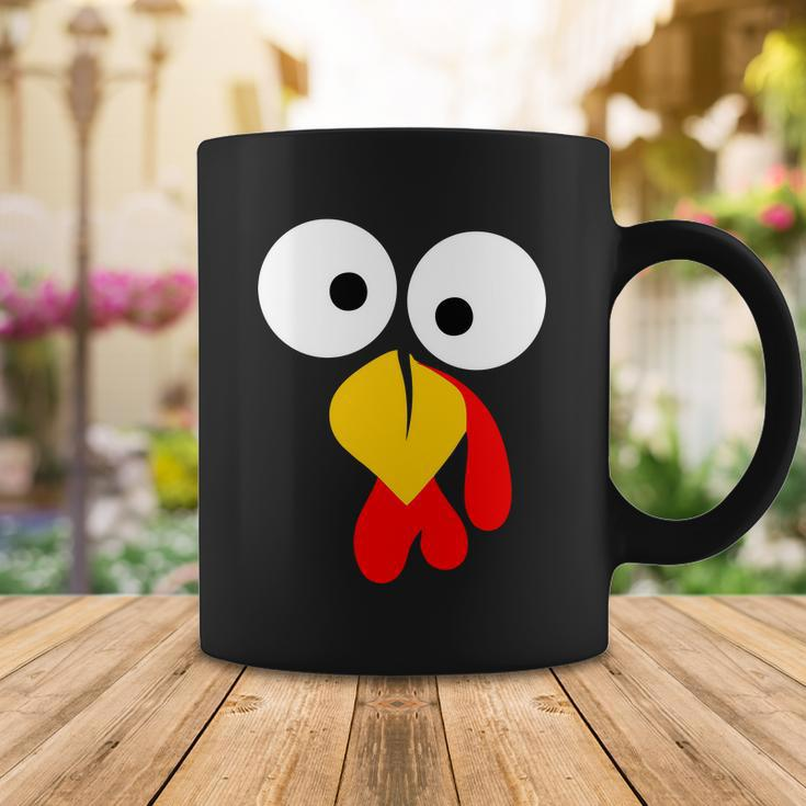 Turkey Face Funny Thanksgiving Day Tshirt Coffee Mug Unique Gifts
