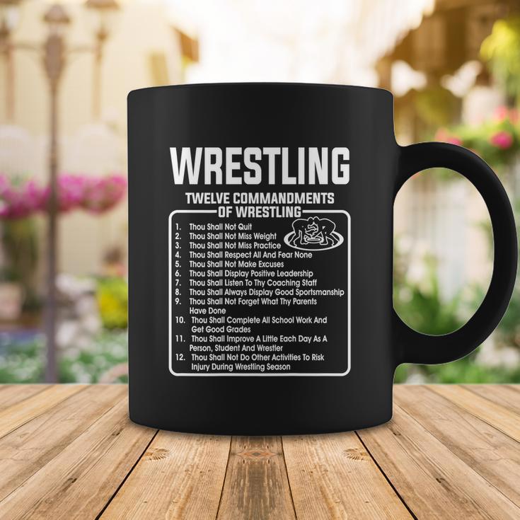 Twelve Commandments Of Wrestling Tshirt Coffee Mug Unique Gifts