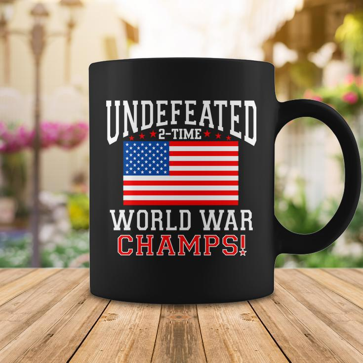 Undefeated 2-Time World War Champs Tshirt Coffee Mug Unique Gifts