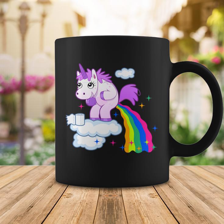 Unicorn Pooping A Rainbow Tshirt Coffee Mug Unique Gifts