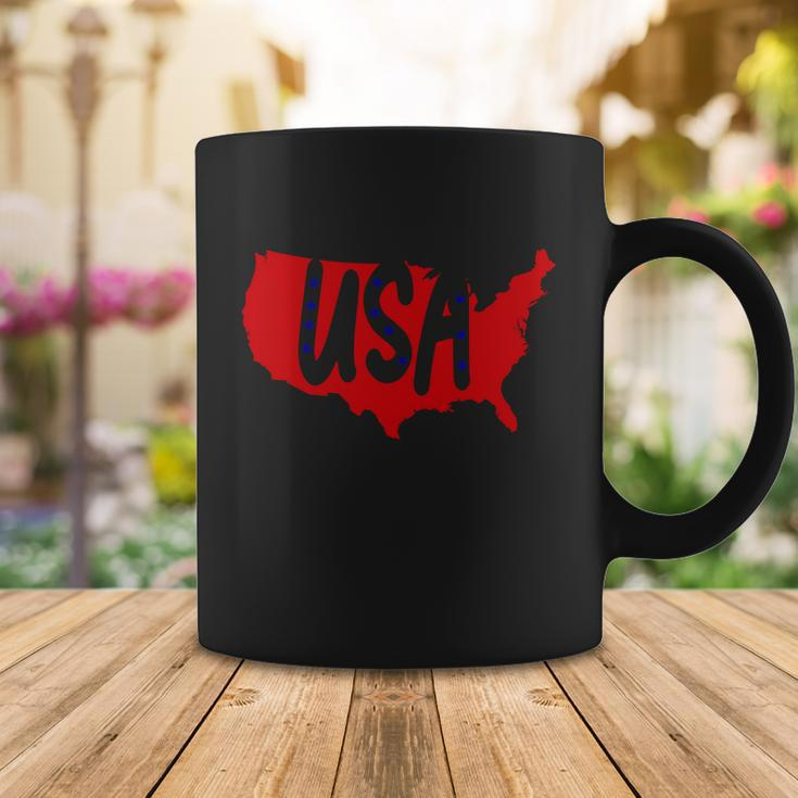 Usa Map Patriotic Celebrate 4Th Of July Coffee Mug Unique Gifts