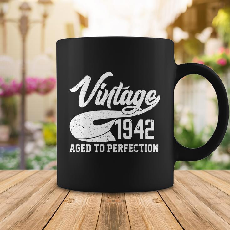 Vintage 1942 Aged To Perfection 80Th Birthday Coffee Mug Unique Gifts