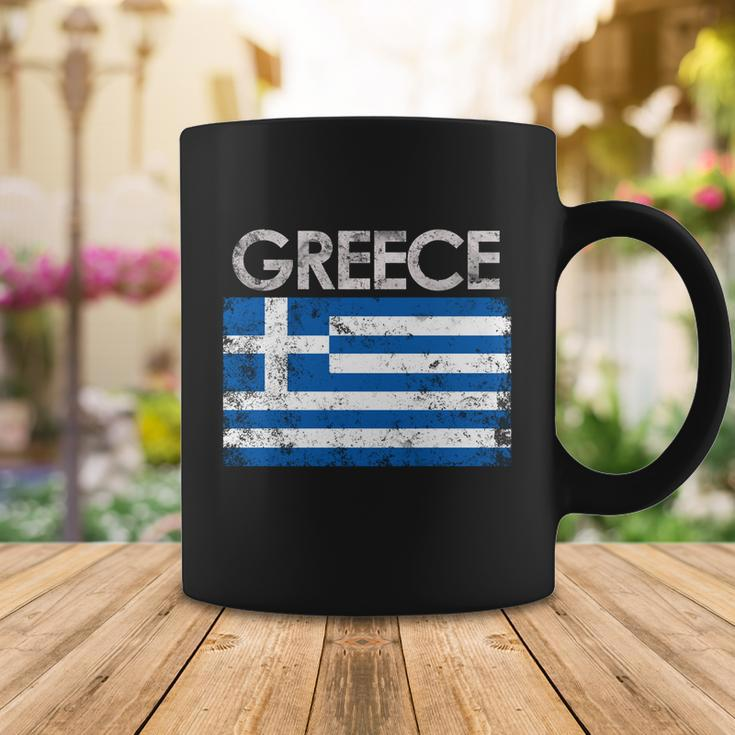 Vintage Greece Greek Flag Pride Gift Coffee Mug Unique Gifts