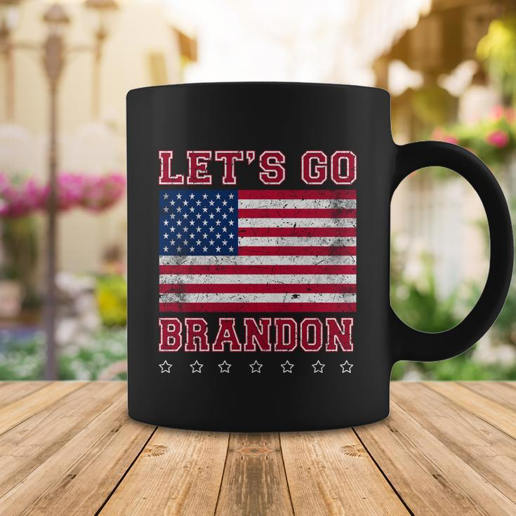 Vintage Lets Go Brandon American Flag Tshirt Coffee Mug Unique Gifts