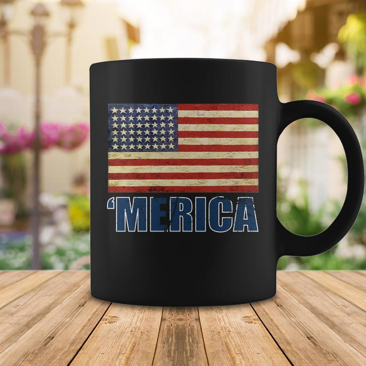 Vintage Merica Flag Tshirt Coffee Mug Unique Gifts