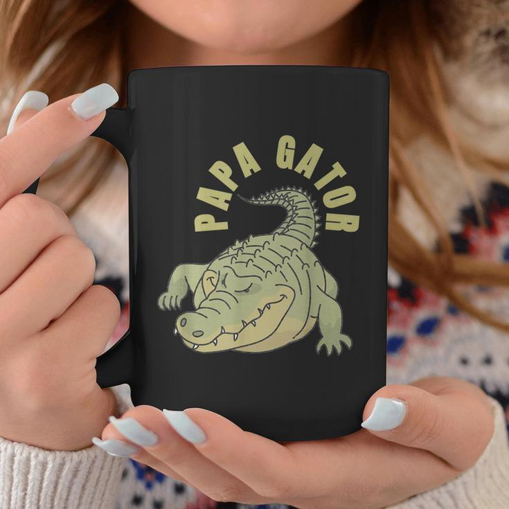 Vintage Papa Gator Alligators Father Graphic Design Printed Casual Daily Basic Coffee Mug Personalized Gifts