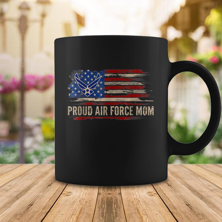 Vintage Proud Air Force Mom American Flag Veteran Gift Coffee Mug Unique Gifts