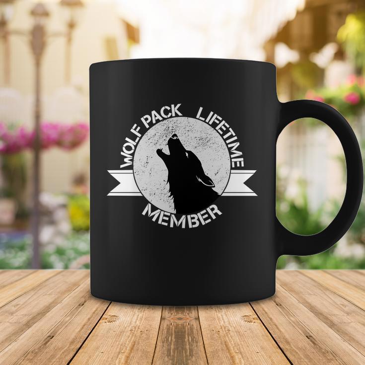 Vintage Wolf Pack Lifetime Member Emblem Coffee Mug Unique Gifts