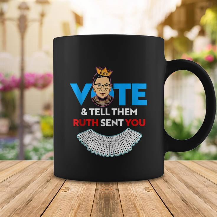 Vote Tell Them Ruth Sent You Dissent Rbg Vote V2 Coffee Mug Unique Gifts