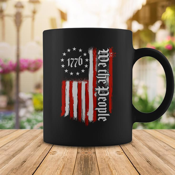 We The People 1776 Distressed Usa American Flag Tshirt Coffee Mug Unique Gifts