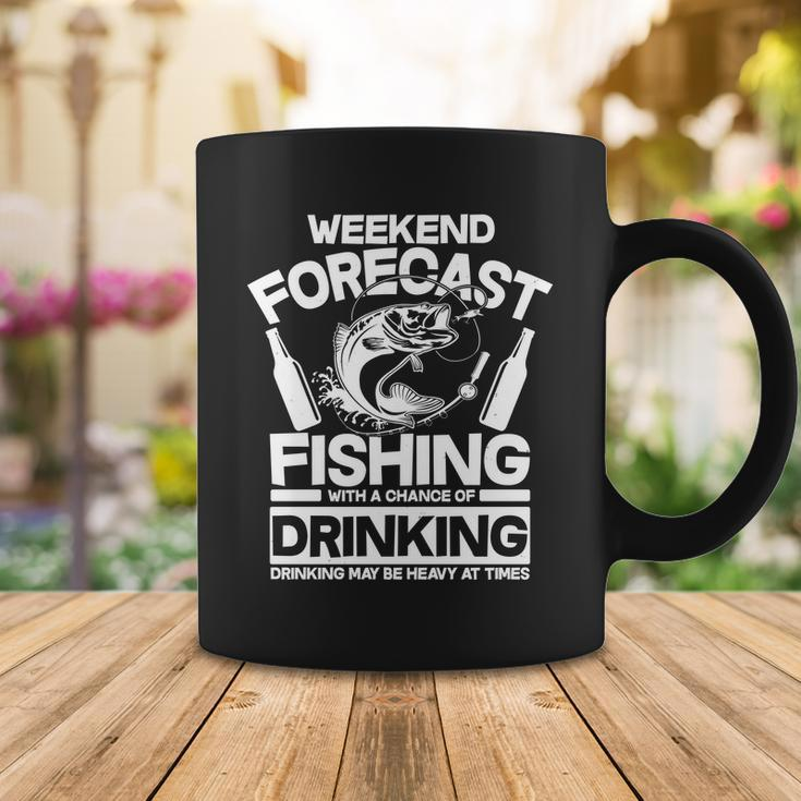 Weekend Forecast Fishing And Drinking Coffee Mug Unique Gifts