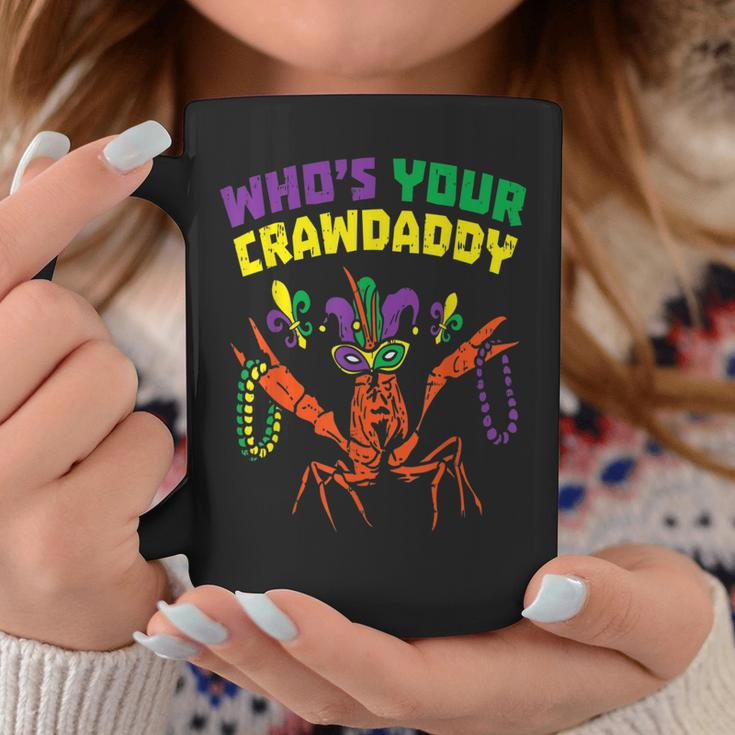 Whos Your Crawdaddy Crawfish Jester Beads Funny Mardi Gras Coffee Mug Personalized Gifts