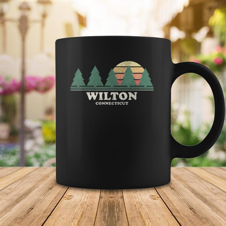 Wilton Ct Vintage Throwback Tee Retro 70S Design Coffee Mug Unique Gifts