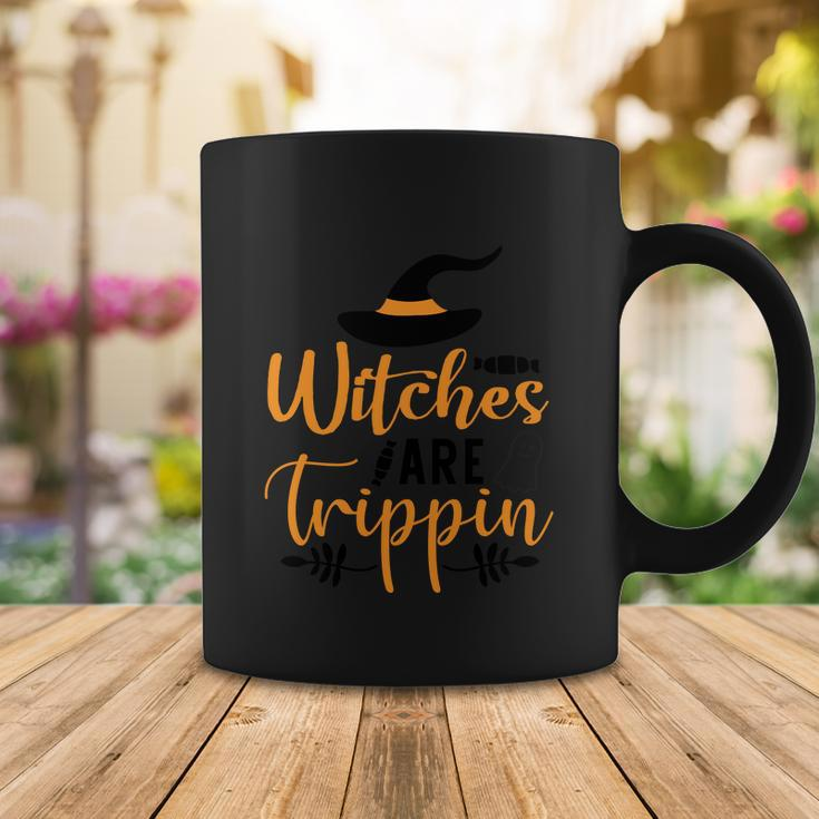 Witches Are Trippin Halloween Quote Coffee Mug Unique Gifts